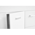 Conjunto de gabinete de baño blanco de alto brillo muebles de baño